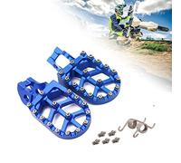 Fast Pro Pedales de Reposapiés para Motocicleta de Aluminio para 85 125 150 250 300 350 450 500 SX XC-W SX-F EXC-F Factory Edition TC FC FE TE FS TX FX Azul