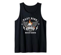 Fast Ride Road Rider Born To Be Free Eagle Biker Camiseta sin Mangas