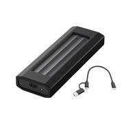 Fast Speed NVMe SATAs - Carcasa USB 3.1 de aleación de aluminio, adaptador de almacenamiento externo portátil NVMe SATAs SSD
