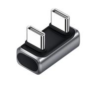 Fast Speed USB.0 Tipo C 8K60Hz Video Y 240W Fuente de Alimentación Metal Funda para Portátiles Tabletas Teléfonos Tipo C Adaptador Macho a Hembra