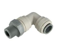 Fast Track ' - Tubo Od de 1/2" X 3/8" codo en T 4 minutos dientes externos a 2 toques