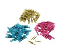 Fast Wire Connector Heat Shrink Waterproof Crimp Butt Terminal 100PCS BHT0.5 BHT1.25 BHT2 BHT5 0.3-6mm² AWG22-10 Copper Joint
