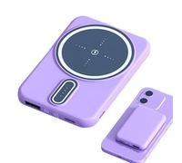 Fast Wireless Charging Battery Pack, Magnetic Energy Bank, 10000mAh Portable Charger, Quick Charge Output, Slim Backup Supply, Ideal for Travel, Commuting, Daily Device Use