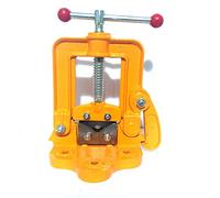 FAST WORLD SHOPPING ® Abrazadera de banco para tubos de 10 a 85 mm, abrazadera de apertura abatible, apriete, pinzas de acero estrechas, mordazas dentadas de acero