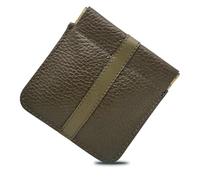 FAST WORLD SHOPPING Monedero de muelle Snap de piel auténtica, monedero hombre mujer, monedero, monedero y cartera de bolsillo Made in Italy