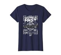Fast X Lean Mean Lights All Green Lamborghini Schematic Camiseta, Mujer, Azul Marino, XXL