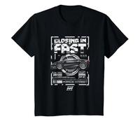 Fast X Lean Mean Lights All Green Lamborghini Schematic Camiseta, Niños, Negro, 12 años