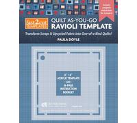 fast2cut Quilt As-You-Go Ravioli Template: Transform Scraps & Upcycled Fabric into One-of-A-Kind Quilts! (Fast2cut Templates)
