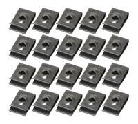 Fastener Screw for Motorcycle, U-Clamp Fairing Clip Set with Stable Grip, Metal Iron Sheet, Fixing Screws and Bolts for Auto Body Panel Repair Kit Scooter Assembly Modification Use, 0.14x0.66 inches