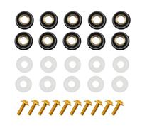 Fasteners Fairing Kit 5mm Screws - Motorcycle Fairing Screws, Replacement Bolts and Nuts Kit, 10 pcs Screw Fasteners, Fairings Screw Mounting Kits, Fairings Bolt Kitz