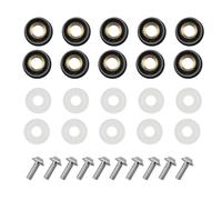 Fasteners Fairing Kit 5mm Screws - Motorcycle Fairing Screws, Replacement Bolts and Nuts Kit, 10 pcs Screw Fasteners, Fairings Screw Mounting Kits, Fairings Bolt Kitz