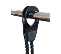 Fastfender 25 Sujeción Rápida Para Tubos De Barandilla Hasta 25Mm (2Pzs.) Negro