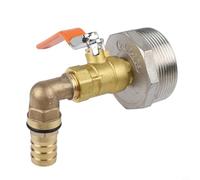 Fastigeaty Grifo de tambor de acero de 200 L, válvula de espita resistente a fugas y a prueba de ácidos y álcalis, dispensador de líquidos resistente para aceite y líquidos industriales (20 mm)