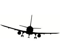 FASTLATE 2pcs Avión Divertida Y Un Pegamento De Carrera, 15.8 X 6.5 Cm, Pegatina De Automóvil