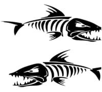 FASTLATE 3 PS Fun Sticker Sticker Shark Decal 28 * 78 Cm