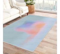 FASTLATE Alfombra abstracta con patrón ondulado, suave para armario, vestidor, suave bajo los pies, silenciosa, perfil bajo (blanco), 90 x 150 cm, blanco, 90 x 150 cm