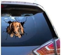 FASTLATE Dachshund Dog Gifts Dachsund Decal Small Cars Sticker For Men Funny Vynl Packs Atickers