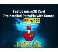 Fastoe RetroPie - Tarjeta microSD para juegos de 128 GB preinstalada con juegos para Raspberry Pi 4/400