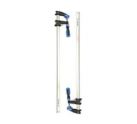 FASTORS Abrazaderas de barra para carpintería, abrazaderas de madera ajustables y se liberan rápidamente, apertura máxima de 36 pulgadas, profundidad de garganta 2.5 pulgadas, riel de acero serrado,