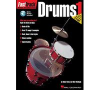 Fasttrack - drums method 1 percussions +enregistrements online (Fast Track Music Instruction)