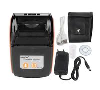 FastUU Impresora térmica de Recibos USB, Impresora de Recibos portátil inalámbrica Bluetooth, Mini Impresora de Billetes Personal portátil de 58 mm Compatible con iOS/Android/Windows(Naranja, BS)
