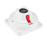 FastUU Interruptor de batería Dual para Barco, interruptores de batería 300A Interruptor selector de batería Dual de 4 Posiciones, para Sistema de alimentación de Barco de 6V, 12V, 24V, 32V