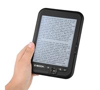 FastUU Lector electrónico de 6 Pulgadas, Lector de Libros electrónicos con Pantalla de Tinta electrónica portátil Ligero, 29 Idiomas, Alta resolución, para estudiar, Relajarse, al Aire Libre (Negro