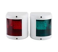 FastUU Luces de navegación LED para Barcos, luz de señal de navegación de Proa y popa roja y Verde, luz de señal de navegación Marina Impermeable para Yates, Barcos de Pesca, Barcos flotantes 12V-24V