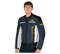 FASTWAY Chaqueta de equipo moto Fastway T-2212 Azul/Blanco/Negro/Amarillo 5XL unisex
