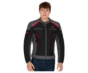 FASTWAY Chaqueta de equipo moto Fastway T-2212 Negro/Gris/Rojo 2XL unisex