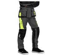 FASTWAY De Tela Touring Kids 191 Pantalón Gris/Amarillo neón S unisex