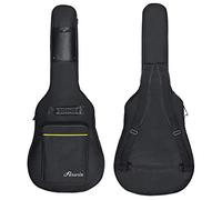 Faswin - Bolsa para Guitarra de 104 cm, Correa de Hombro Ajustable Doble, Funda de Concierto para Guitarra acústica,Tela Oxford Impermeable, Almohadilla de Esponja de 0,76 cm de Grosor, Color Negro