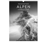 Faszination Alpen in Schwarz-Weiß (Wandkalender 2027 DIN A3 hoch), CALVENDO Monatskalender: Die erhabene Magie der Alpen zeitloser Fotografie