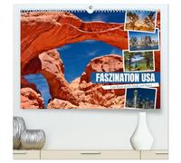 Faszination USA - Eine Reise durch Stadt und Natur (hochwertiger Premium Wandkalender 2026 DIN A2 quer), Kunstdruck in Hochglanz: Urbanes und Naturhighlights entdecken