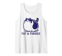 Fat and Furious Cat Camiseta sin Mangas