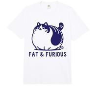Fat and Furious Cat Comfort Colors Adult Heavyweight T-Shirt