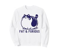 Fat and Furious Cat Sudadera