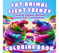 FAT ANIMAL FIGHT FRENZY: Comical Clashes Between Sumo-Size Combatants Coloring Book (Color Fun Book)