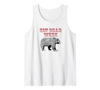 Fat Bear W stilo Retro, para Fiestas de Osos gordos, fanáticos Camiseta sin Mangas