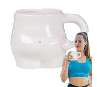 Fat Belly Coffee Mug, Funny Pinching Potbelly Mug, Hand-Crafted Novelty Tea Tableware, Volumen Impresionante, Cute 320 ml, Perfect for Mother's and Father's Day Gift