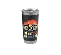 Fat Bike Design No estoy gordo, mi bicicleta es Fat Bike Tires Fat Bike Vaso térmico de acero inoxidable de doble pared