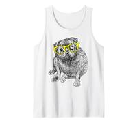 Fat Black Pug Camiseta sin Mangas