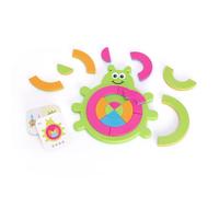 Fat Brain Toys F209 Fat Bugzzle, Preschool, Folding, Gear, Brain Teasers Puzzles, 40 Challenge Cards, Educational Toys for Kids 3 Years and Older, Multicoloured