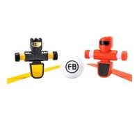 Fat Brain Toys Foosbots - Paquete de 2 juegos de 2 jugadores para niños, nuevo juego de truco de mesa para niños de 6 años en adelante