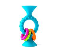 Fat Brain Toys: Mordedor con aros sonajeros - turquesa