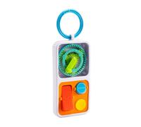 Fat Brain Toys PlayTab Go - Tabla de actividades sensoriales portátil con un anillo de clip para fijar a bolsas de pañales para bebés y niños pequeños a partir de 12 meses