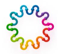 Fat Brain Toys Plip Links Bendy Silicone Link Connector Toys that Close and Op
