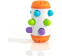 Fat Brain Toys Rolio - Juguete Sensorial De Barriga Y Sonajero 74319
