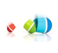 Fat Brain Toys TumbleRoos - Juguete apilable de motor fino tambaleante para bebés y niños pequeños