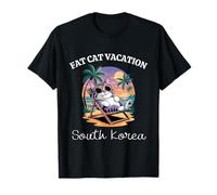 Fat Cat Vacation Corea del Sur Viajes Corea del Sur Camiseta